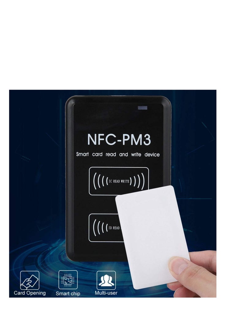 NFC Card Reader, USB Charged RFID Reader Writer, ID Card Copier Duplicate,  NFC Access Control Card, Full Encryption Decode, Contactless Smart Card Reader Writer, No Software