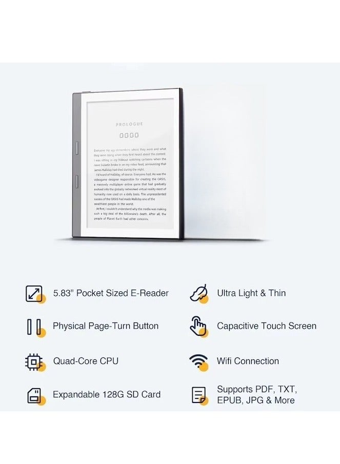 M MIAOYAN 32GB Portable eBook Reader, Slim Lightweight Design, Multi-Format Support, Long Battery Life for Reading Anywhere - Image 1