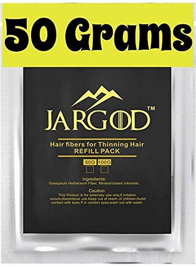 JARGOD Uilding Fibers (Dark Brown) 50 Grams Jargod Refill Your Existing Fiber Bottle Hair Loss Concealer For Thinning Hair - Image 1