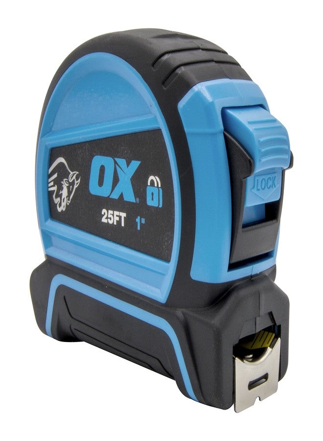 أكس شريط قياس أوكس تولز بطول ٢٥ قدمًا، بآلية قفل تلقائي، وهيكل متين مقاوم للصدمات، وسهولة في الارتداد OX-T٥٠٥٢٠٨ - Image 4