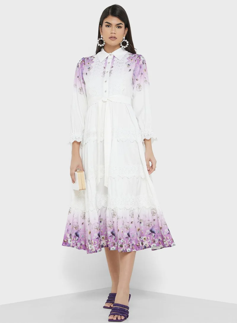 ELLA Floral Tiered Dress