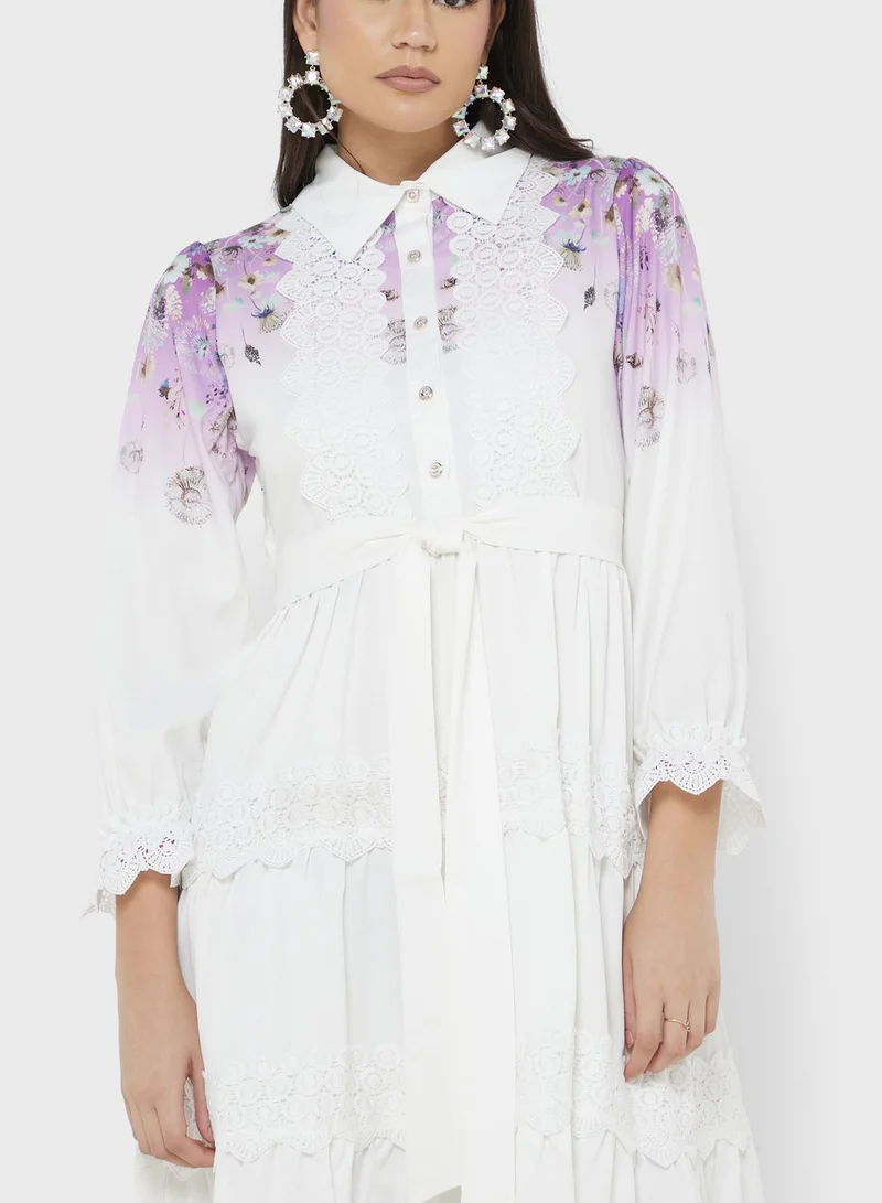 ELLA Floral Tiered Dress