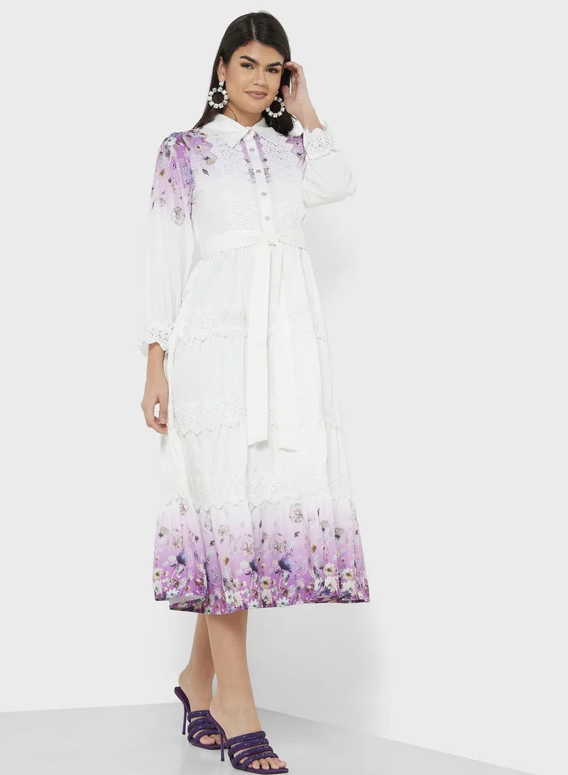 ELLA Floral Tiered Dress