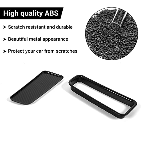 Hoolcar Gear Shift Storage Trim Center Console Organizer Panel Cover Interior Accessories for 2015-2021 Dodge Charger, Carbon Fiber - Image 4