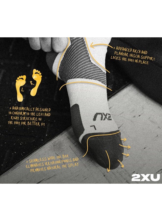 2XU unisex-adult Vectr 1/4 Crew Sock Small white - Image 5
