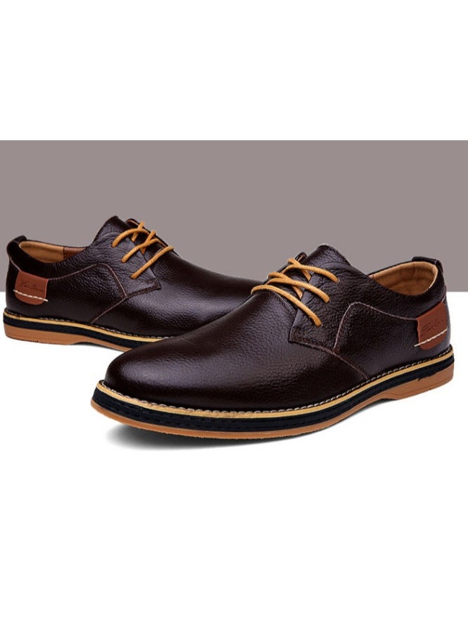 KUYING - New Fashion Casual Leather Shoes - Image 1