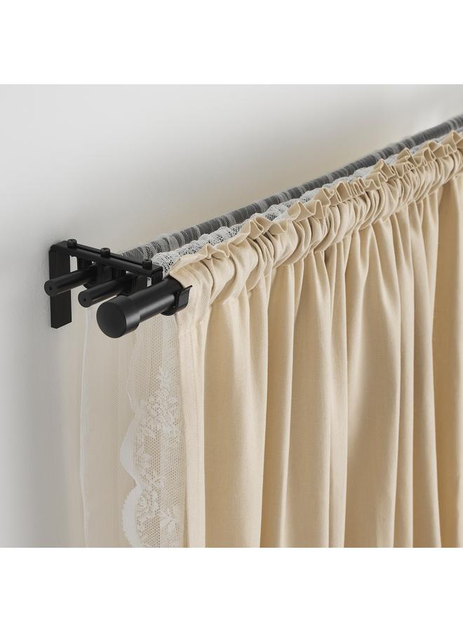 erorex Curtain rod, black, 120-210 cm - Image 4