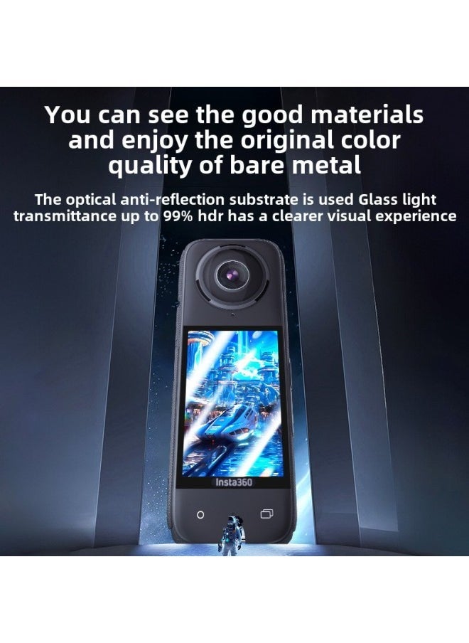 High Definition Tempered Glass Film For Insta360X4 Action Camera Full Screen Cover Protective Film Sport Camera Accessories-Color:360 X4 Tempered Film ] - Image 5