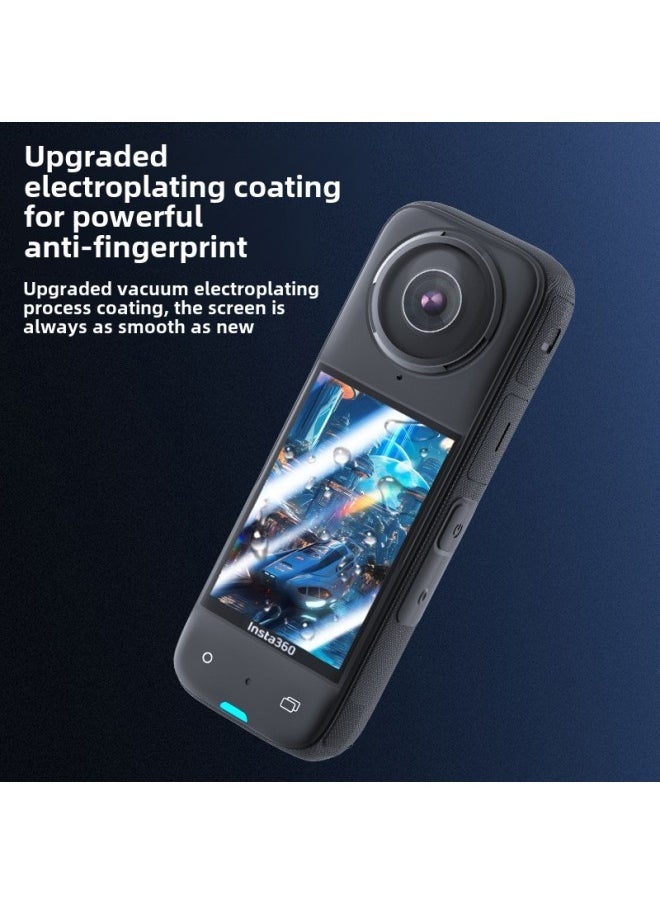 High Definition Tempered Glass Film For Insta360X4 Action Camera Full Screen Cover Protective Film Sport Camera Accessories-Color:360 X4 Tempered Film ] - Image 2