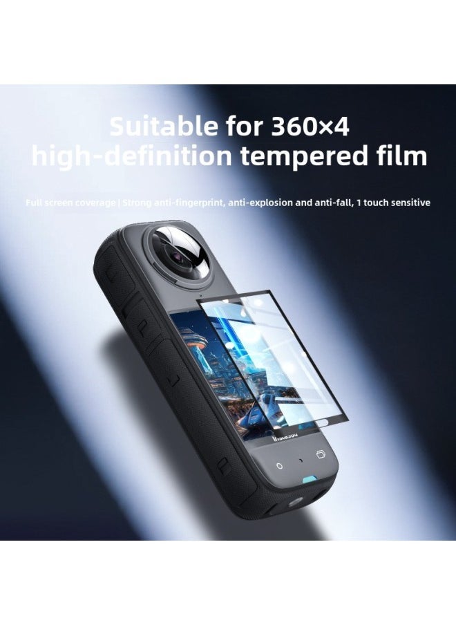 High Definition Tempered Glass Film For Insta360X4 Action Camera Full Screen Cover Protective Film Sport Camera Accessories-Color:360 X4 Tempered Film ] - Image 3