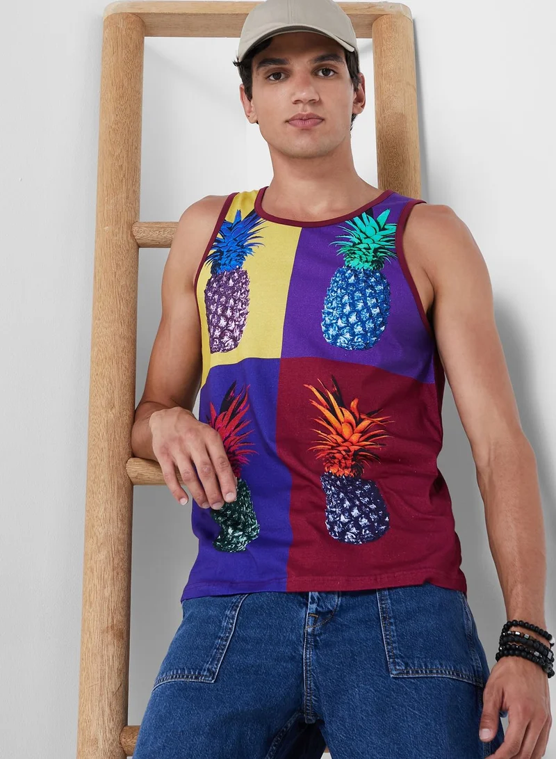 Koovs Koovs Resort Print Vest