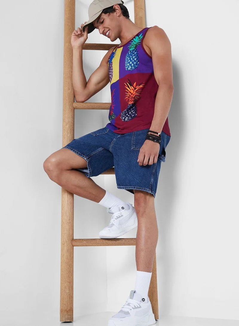 Koovs Koovs Resort Print Vest