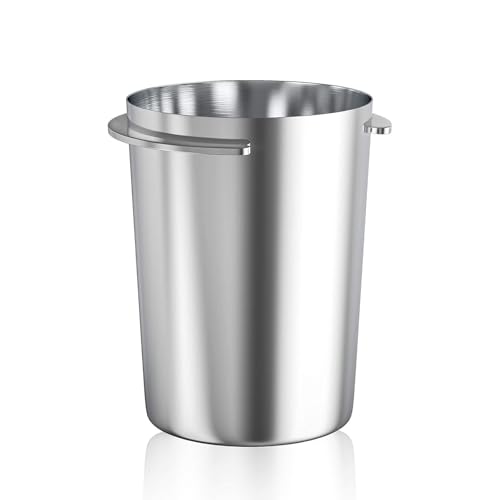 Ktsxxops Coffee Dosing Cup 51mm Coffee Bean Dosing Cup, Stainless Steel Coffee Dosing Cup Coffee Machine Handle Dosing Cup Mug Coffee Powder Feeder Part - Image 1