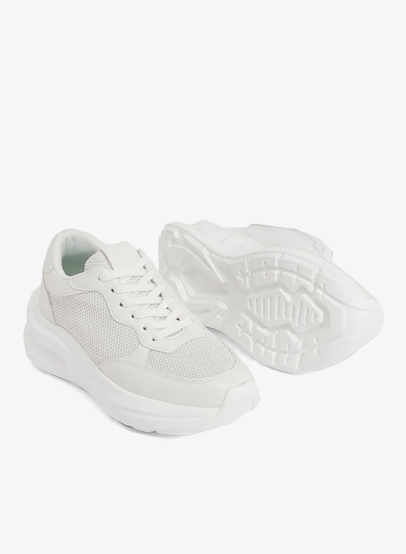 Ginger White Cushioned Sneakers for Women | Best Price UAE