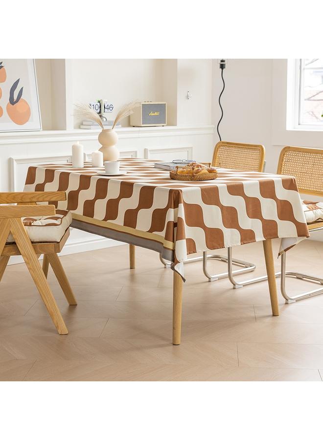 Bluejw Ins Style Rectangular Tablecloth Light Luxury High-end Flannel Coffee Table Waterproof And Oil-proof Restaurant Hotel Tablecloth Cover Cloth - Image 3