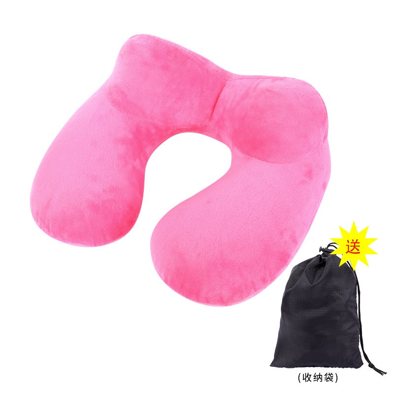 Inflatable U-Shaped Pillow Cute Neck Pillow Outdoor Neck Pillow Nap Pillow Travel Pillow Nap Pillow - Image 1