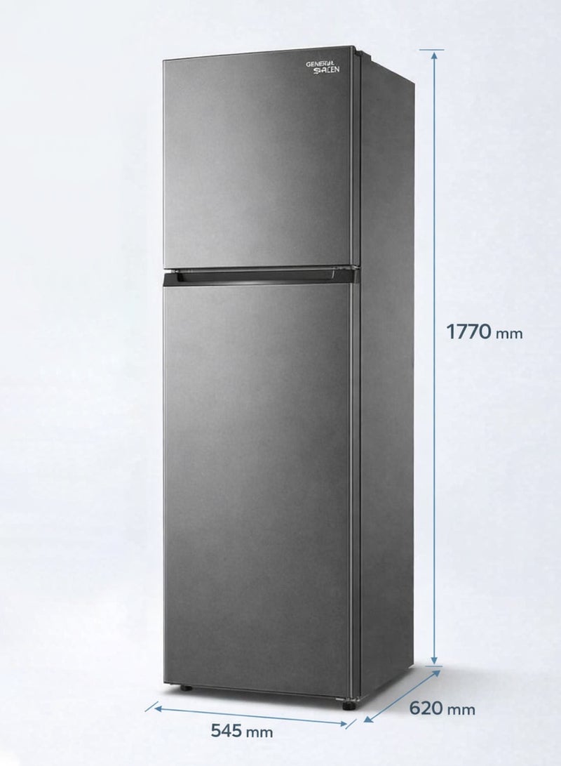 General Sreen Two-Door No-Frost Refrigerator - 286 Liters - 10.10 Cubic Feet - Energy Efficient - 90 Watts - Dark Silver - GSRF-286NFS - Image 3