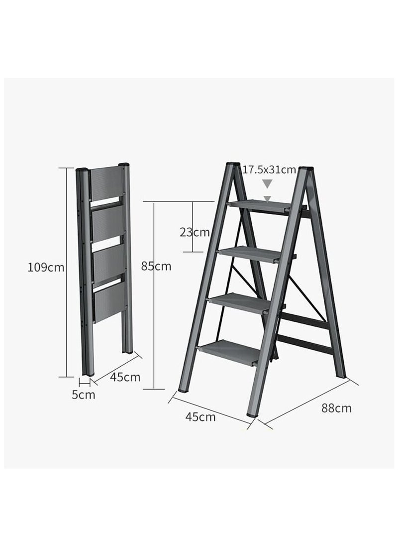 Power Industrial Home Ladder Aluminum Folding Step Rack Stool Wide Anti-Slip Pedals Lightweight Portable Home and Office Black 4 Steps - pzsku/ZB5B7E1EFB52D3D72B3A0Z/45/_/1666162942/50c75d16-8a7a-47dc-94f4-5a37f3e73cb1