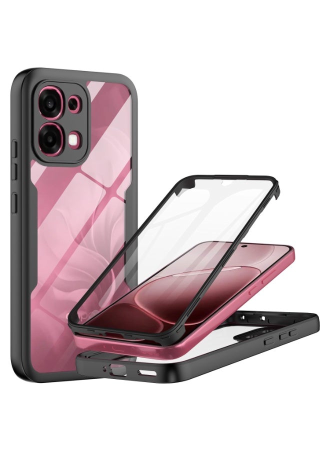 عام غطاء متوافق مع أوبو إيه 6 برو 5G، حماية كاملة للجسم 360 درجة، غطاء هاتف شفاف من TPU بدرجة عسكرية مضاد للصدمات مع حامي شاشة.