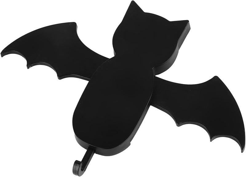 Black Bat Shaped Wall Mounted Key Holder Expandable Self Adhesive Key Hanger Organizer - Image 3