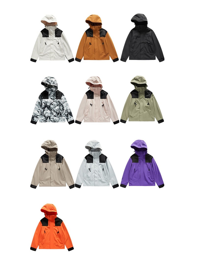 NIBEMINENT Outdoor Stormtroopers Couples Casual Coat Color Matching Hooded top Breathable Windproof Waterproof Antifouling Climbing Clothing  - Image 2