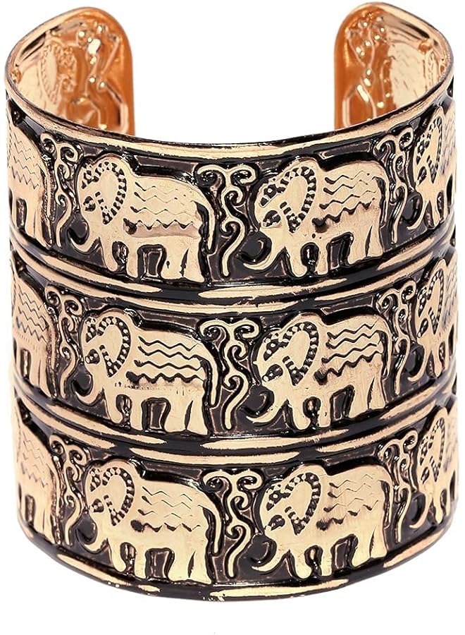 YouBella Stylish Party Wear Jewelery Gold Plated Cuff for Women (Golden)(YBBN 91539) One Size - Image 5