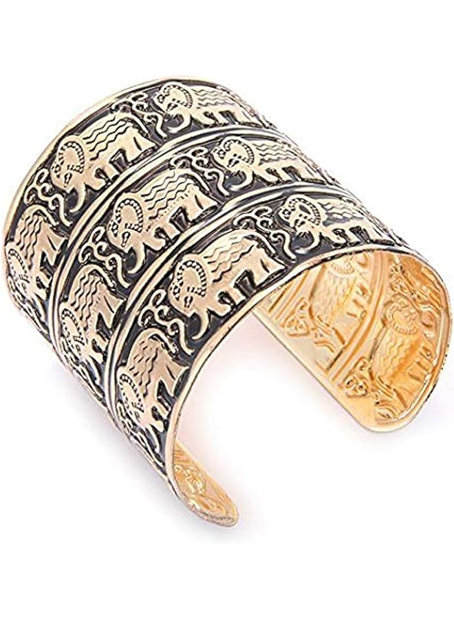 YouBella Stylish Party Wear Jewelery Gold Plated Cuff for Women (Golden)(YBBN 91539) One Size - Image 1