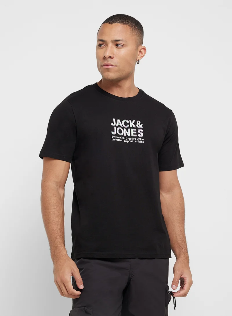 JACK & JONES 4 Pack Jcodynamic Branding Tee Ss Crew T-Shirt
