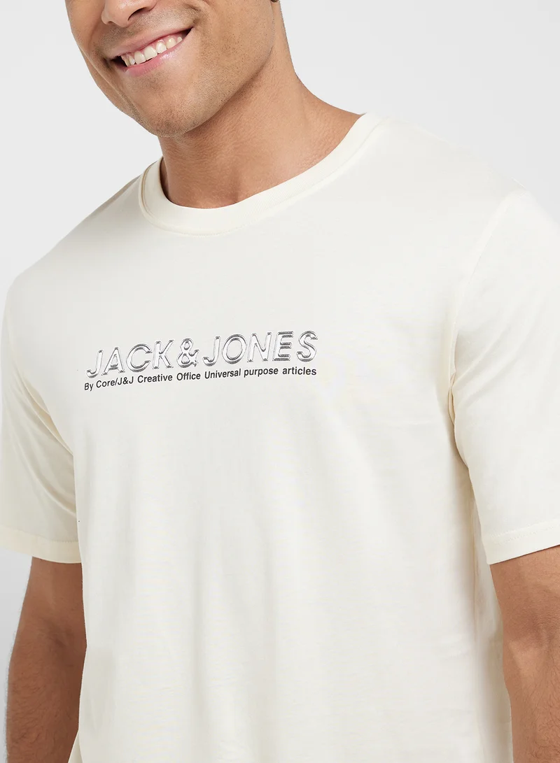 JACK & JONES 4 Pack Jcodynamic Branding Tee Ss Crew T-Shirt