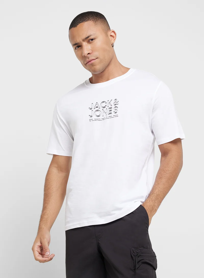 JACK & JONES 4 Pack Jcodynamic Branding Tee Ss Crew T-Shirt