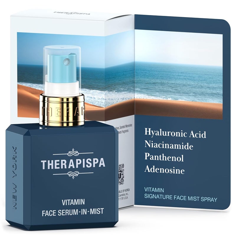 Therapispa Face Premium Spray Serum  Antioxidant Face Mist for Deep Hydration Skin Brightness  Firmness with Niacinamide B3 Panthenol B5 Adenosine and Hyaluronic Acid Vitamin 20 fl oz
