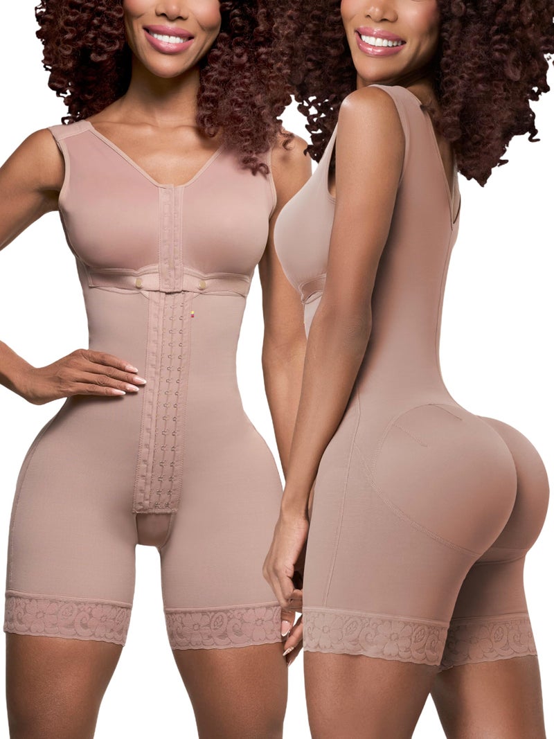 Sonryse PP-086 Fajas Colombianas Reductoras y Moldeadoras Postpartum Girdle Tummy Control Shapewear Cocoa Small - Image 1
