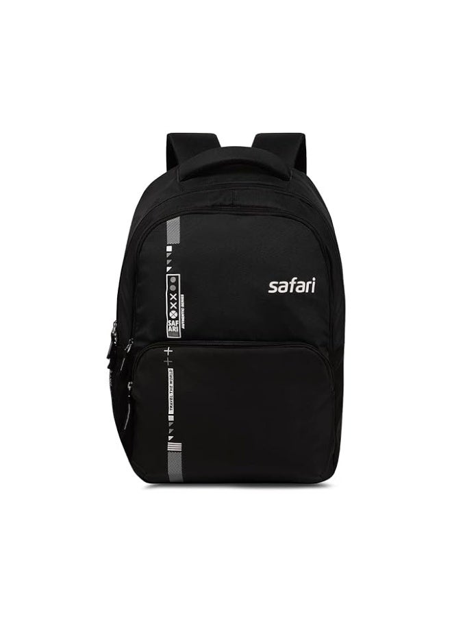 Safari Quill Large Laptop Backpack 26 Ltrs Water Resistant Fabric - Black - Image 1