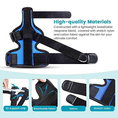DrFinger Thumb Spica Splint Brace fit Left & Right Hand, Trigger Thumb and Wrist Support, Thumb Immobiliser for De Quervains Tenosynovitis Tendonitis, Broken Thumb Stabilizer, for Women & Men- L/XL - Image 4