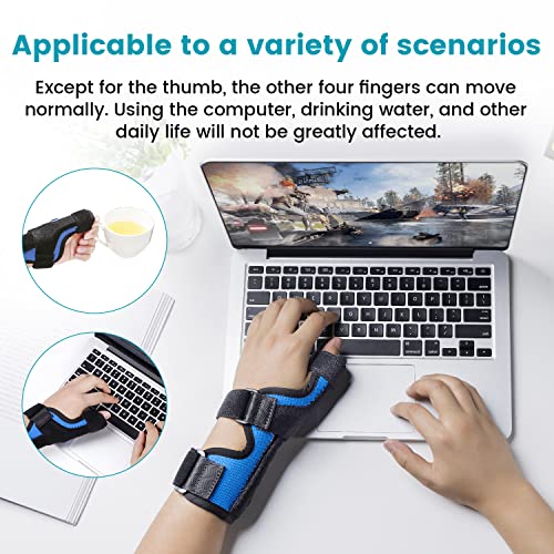 DrFinger Thumb Spica Splint Brace fit Left & Right Hand, Trigger Thumb and Wrist Support, Thumb Immobiliser for De Quervains Tenosynovitis Tendonitis, Broken Thumb Stabilizer, for Women & Men- L/XL - Image 3