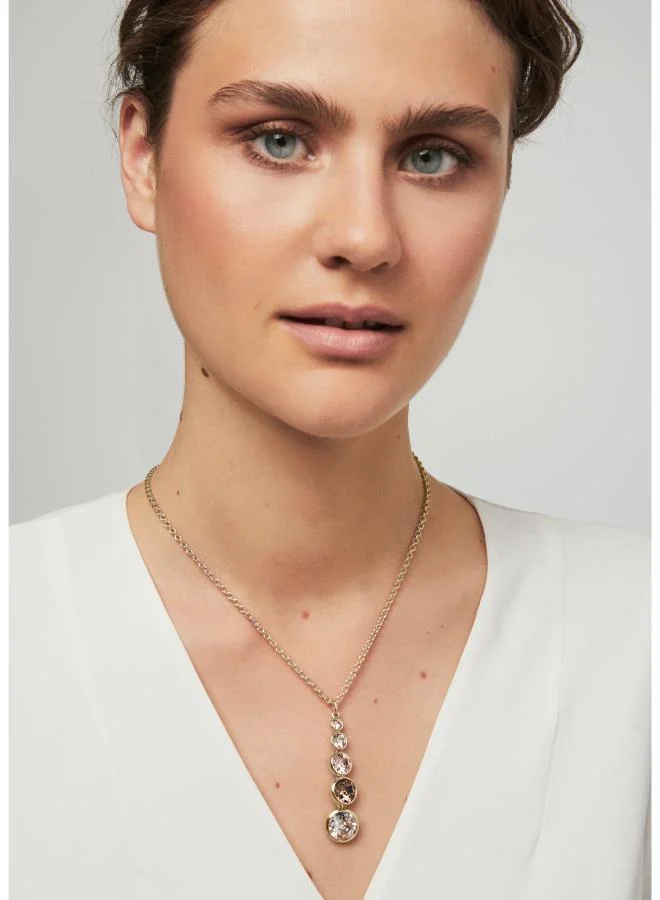 Karen Millen Crystal Teardrop Pendant Necklace