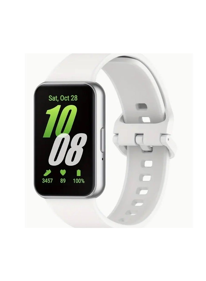سوار ساعة رياضي بديل من السيليكون لساعة سامسونج جالاكسي فيت 3 ،   ابيض - Image 2