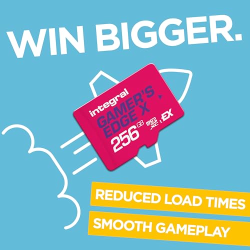 Integral 256GB Gamer's Edge X Micro SD Express Card for Nintendo Switch 2, up to 890MB/s Read, 750MB/s Write, 4K Video, A2, NVMe PCIe, High-Speed Gaming, Reduce Download Times, Ultra-Fast Storage - Image 3