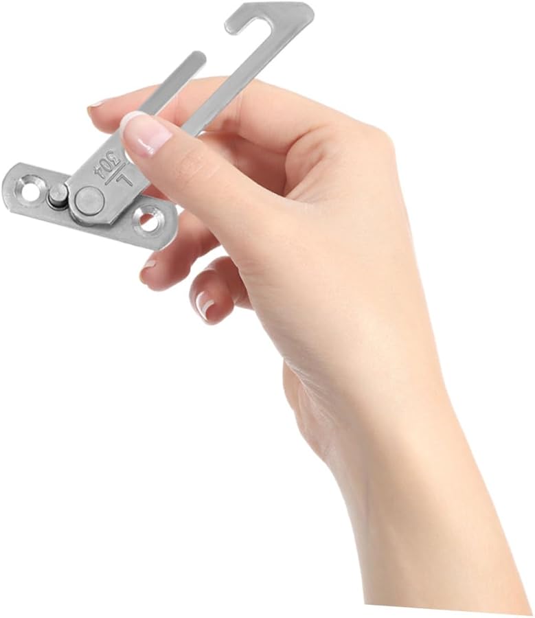 STOBOK 4Pcs Window Locks Stoppers for Vertical Windows Enhanced Friction Safety Easy Removal White - Image 5