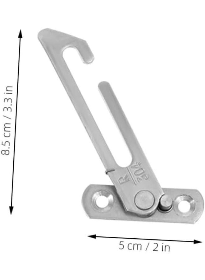 STOBOK 4Pcs Window Locks Stoppers for Vertical Windows Enhanced Friction Safety Easy Removal White - Image 3