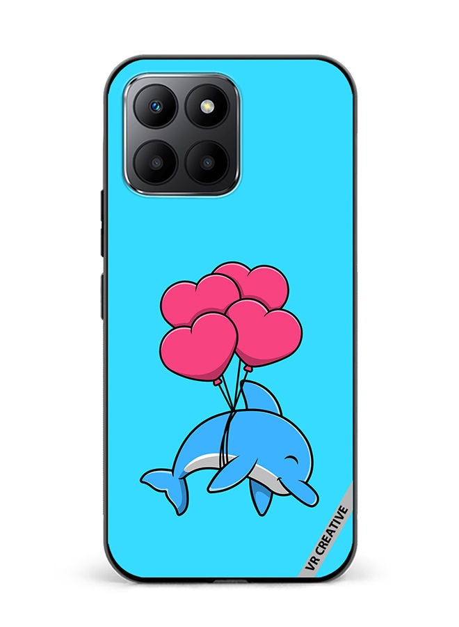 VR CREATIVE Protective Case Cover For Honor 70 Lite Cute Dolphin Design Multicolour - Image 1