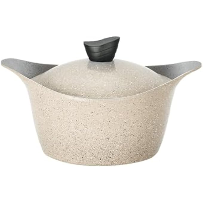 Lahoya Marble Stockpot 26 Cm Size Beige