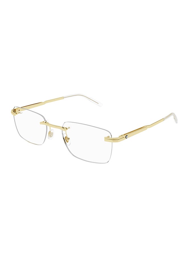 MONTBLANC Men's Rectangle Blue Light Filter Eyeglasses - MB0279O 002 54 - Lens Size: 54 Mm  - Image 1