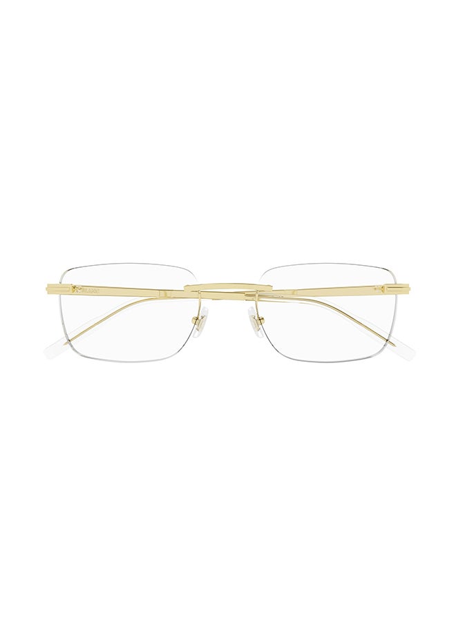 MONTBLANC Men's Rectangle Blue Light Filter Eyeglasses - MB0279O 002 54 - Lens Size: 54 Mm  - Image 3