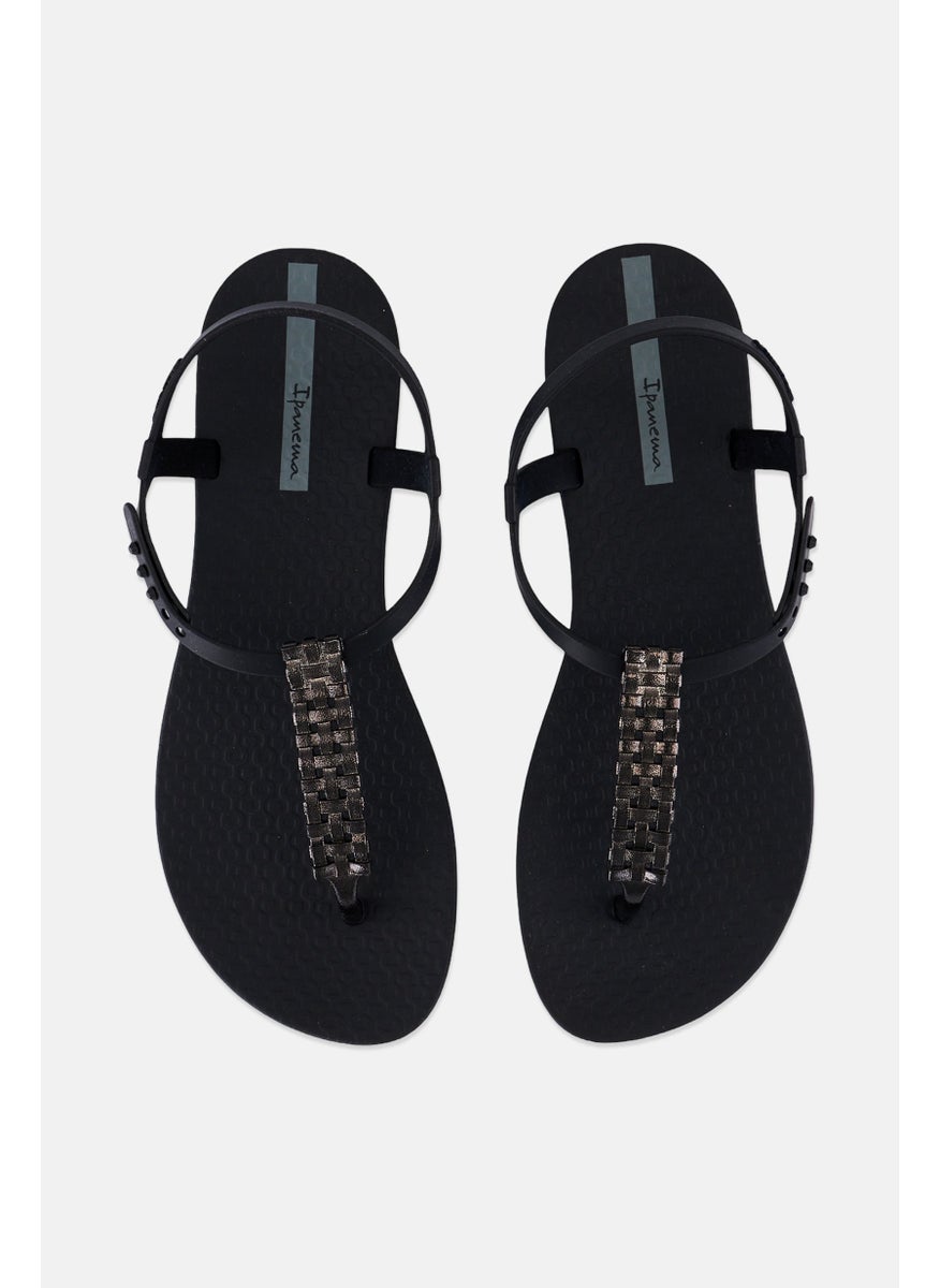 Ipanema Women Class Modern Craft Snap Closure Sandal, Black  - Image 3