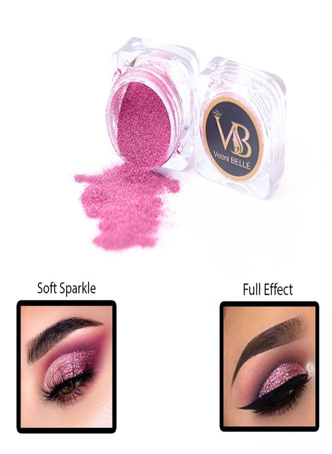 Veoni Belle Professional Cosmetics 3Pcs Eyeshadow- 5g Each - Ruby Red-Turquoise-Frozen Pink - Image 3
