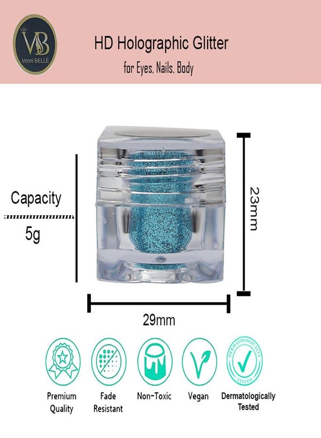 Veoni Belle Professional Cosmetics 3Pcs Eyeshadow- 5g Each - Ruby Red-Turquoise-Frozen Pink - Image 5