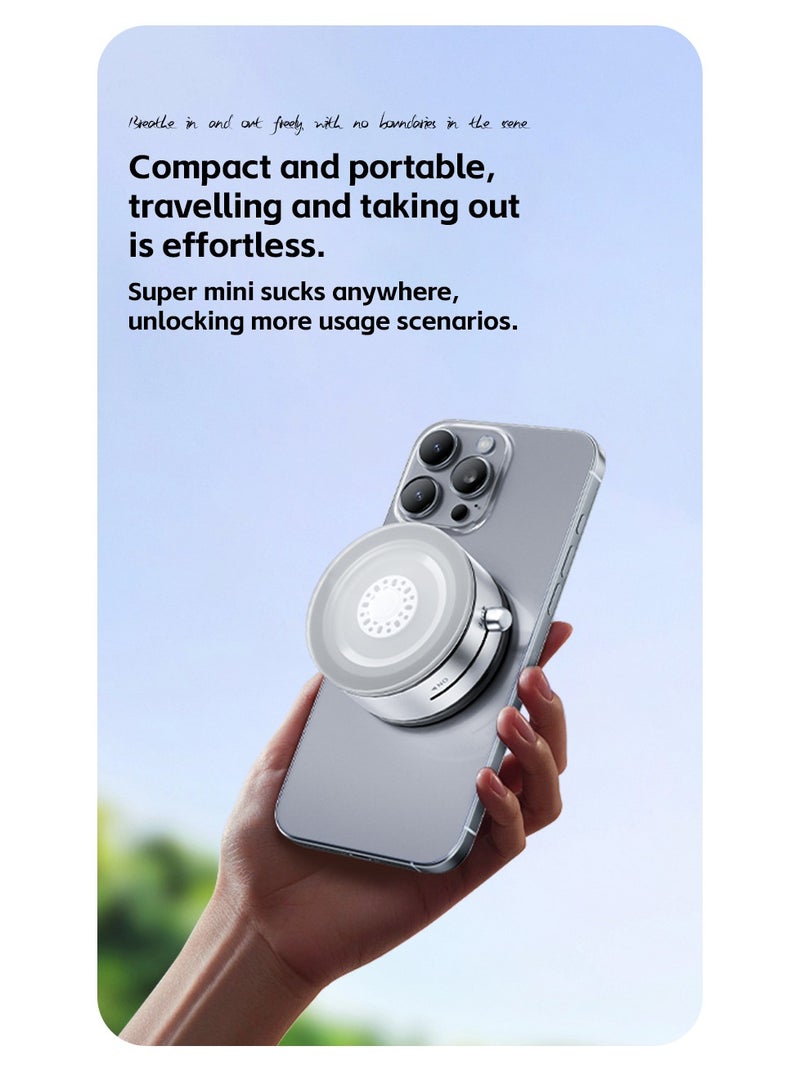 DC-ITECH Ultra Strong Magnetic Phone Holder 360°Rotating Vacuum Suction Phone Mount Portable Phone Holder for Vlog/Video/Car/ Gym/Mirror/Smooth Surface, Compatible with iPhone and All Smartphones - Image 5