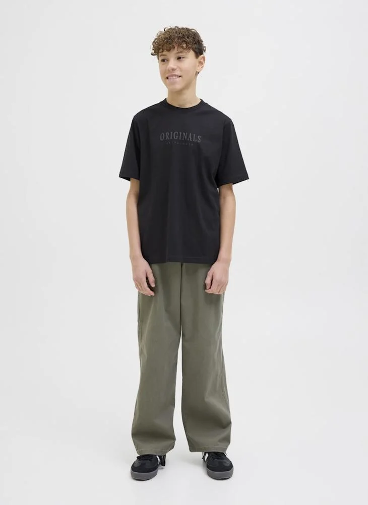 جاك وجونز جونيور Youth Logo Crew Neck T-Shirt