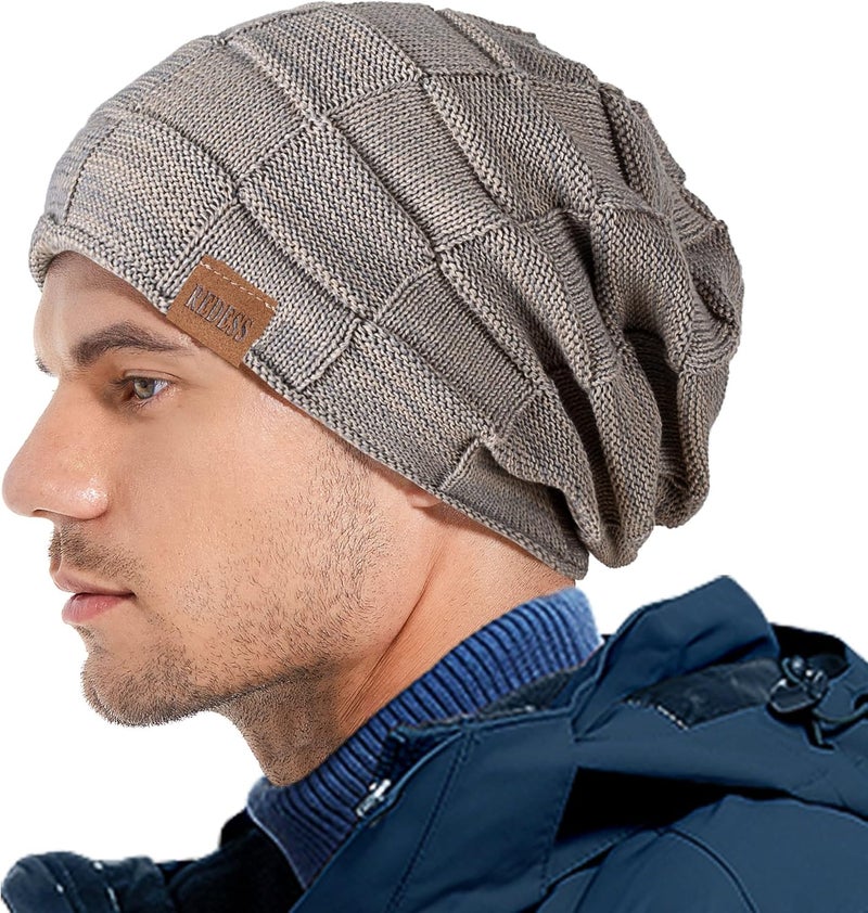 REDESS Beanie Hat for Men and Women Winter Warm Hats Knit Slouchy Thick Skull Cap - Image 5